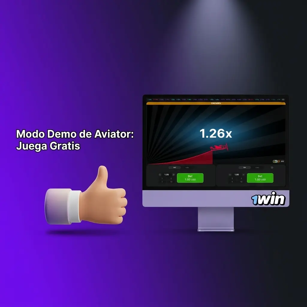 Modo demo de Aviator en 1win: juega gratis con saldo virtual sin depósito
