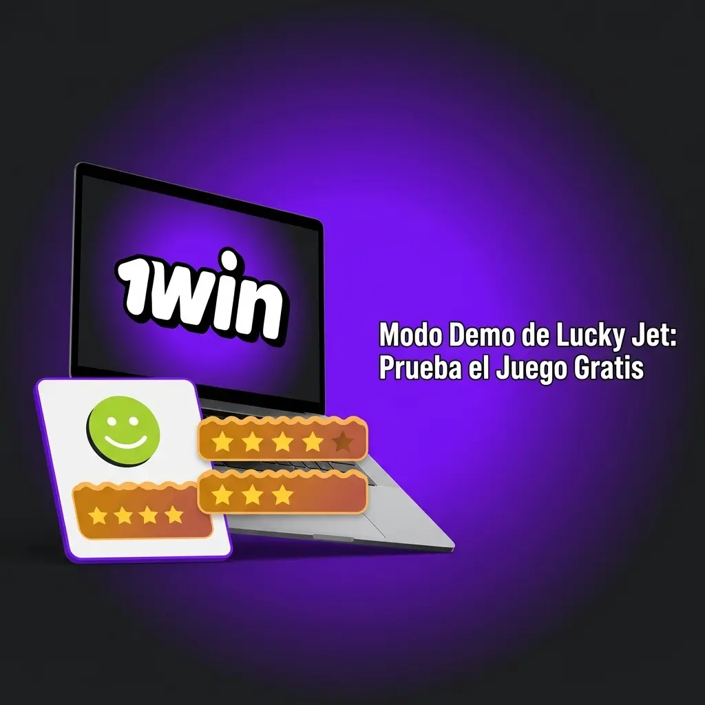 Pantalla del modo demo de Lucky Jet en 1win con saldo virtual y multiplicadores visibles
