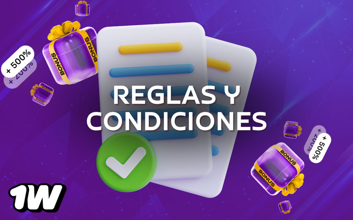 Reglas y condiciones de uso en 1win México: edad mínima, verificación KYC, bonos y retiros seguros.