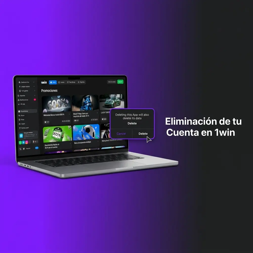 Pasos para eliminar tu cuenta en 1win desde configuración de perfil o soporte en vivo